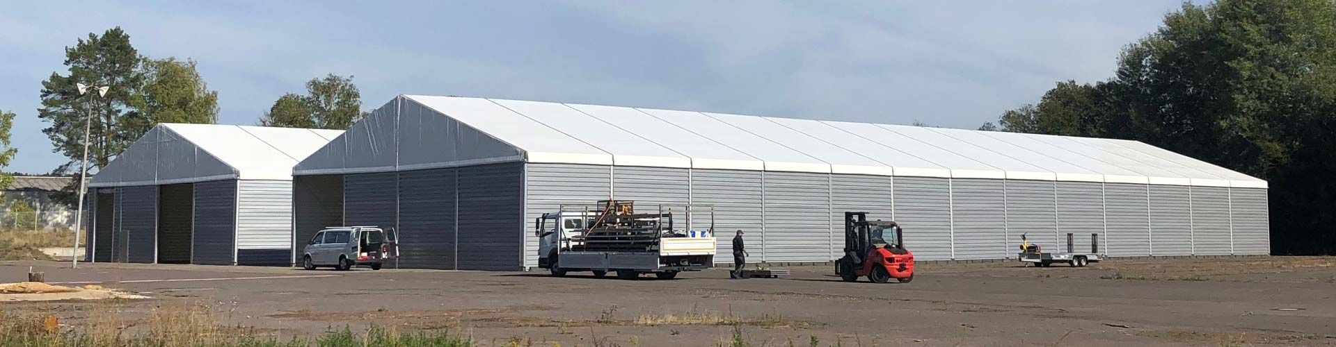 Freistehende Lagerzelte von Eiden-Pernack